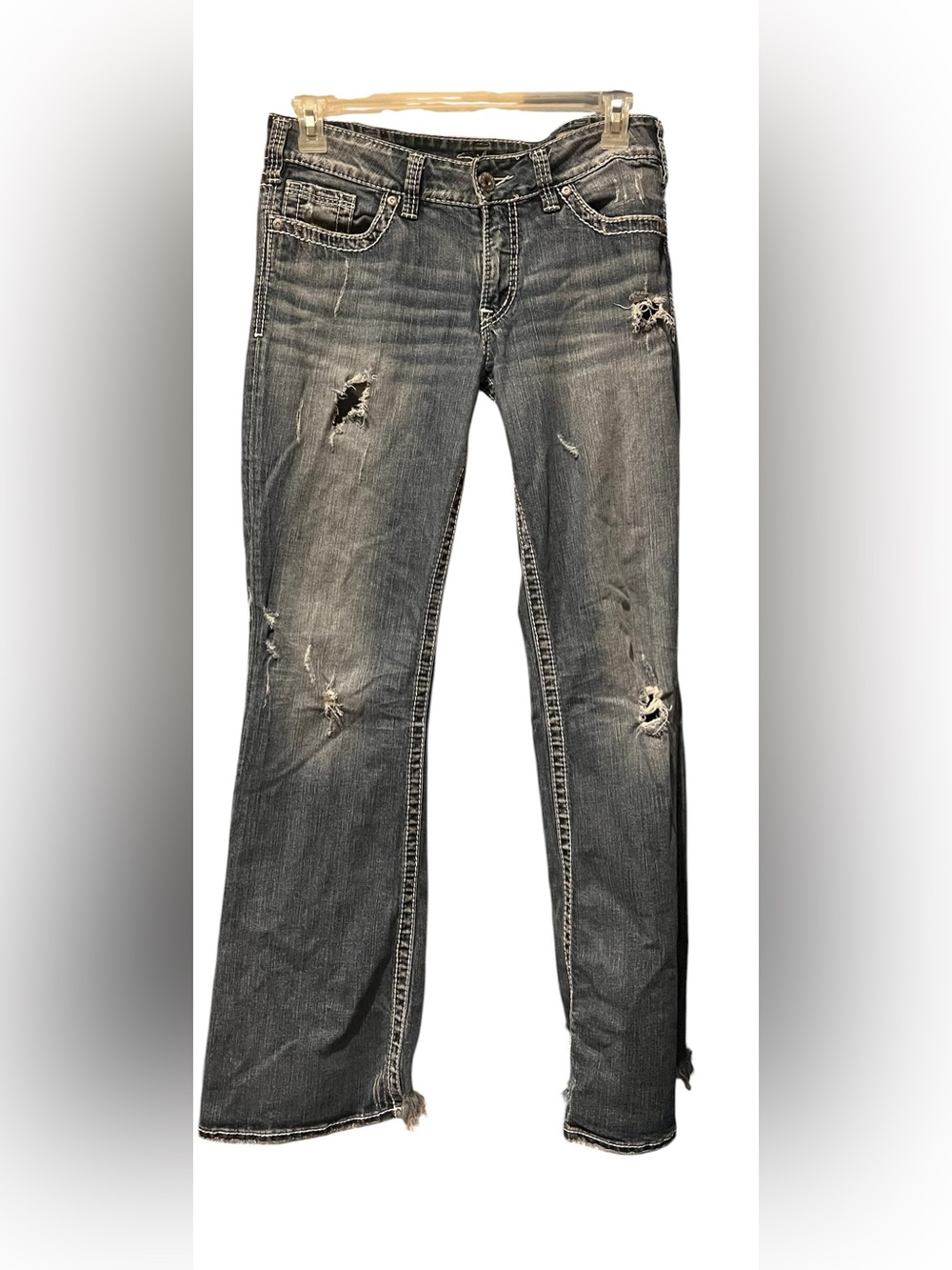 Silver Jeans ‘SUKI’ 32/32 Distressed Bootcut